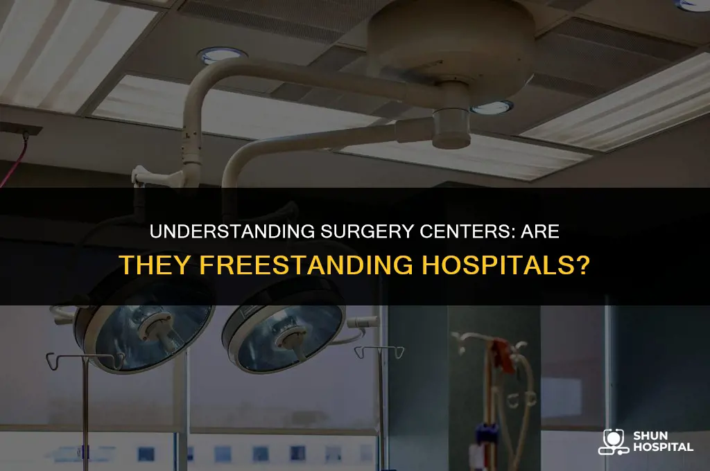 are surgery centers free standing hospitals
