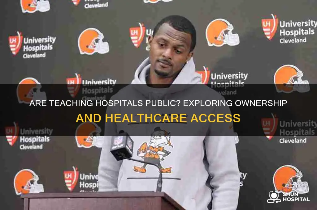 are teaching hospitals public
