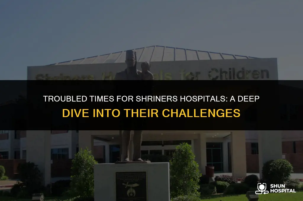 are the shriners hospitals in trouble