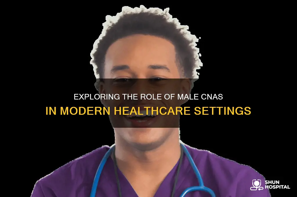 are there a lot of male cnas in hospitals