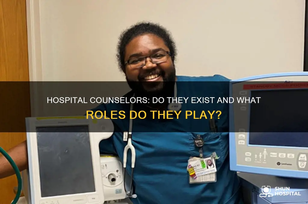 are there counselors in hospitals