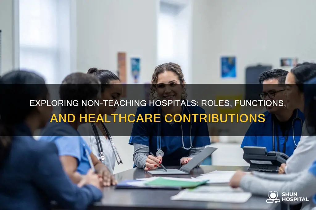 are there non teaching hospitals