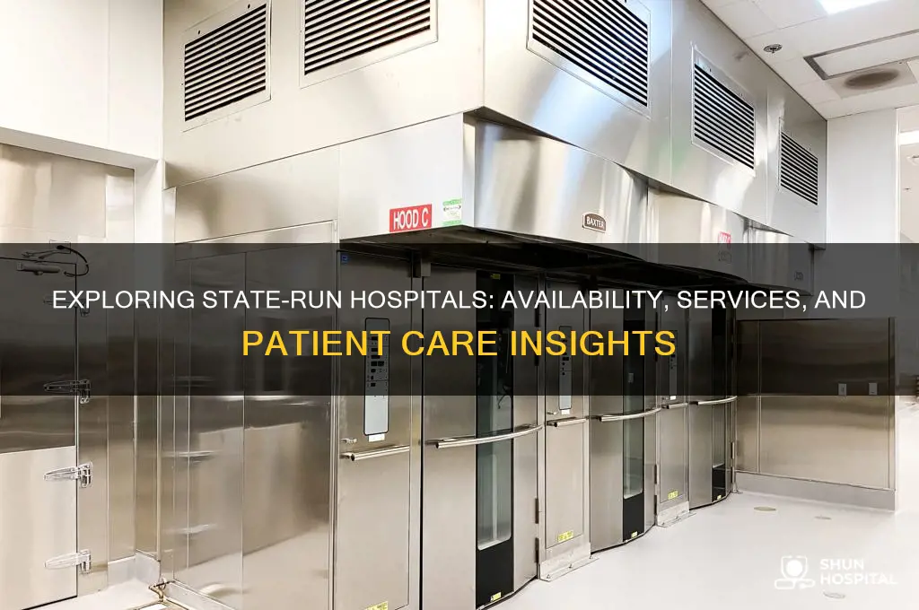 are there state hospitals