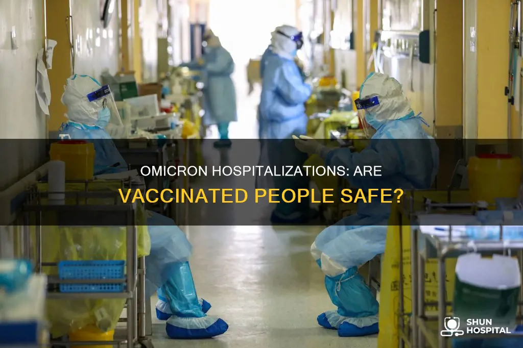 are those in hospital with omicron vaccinated