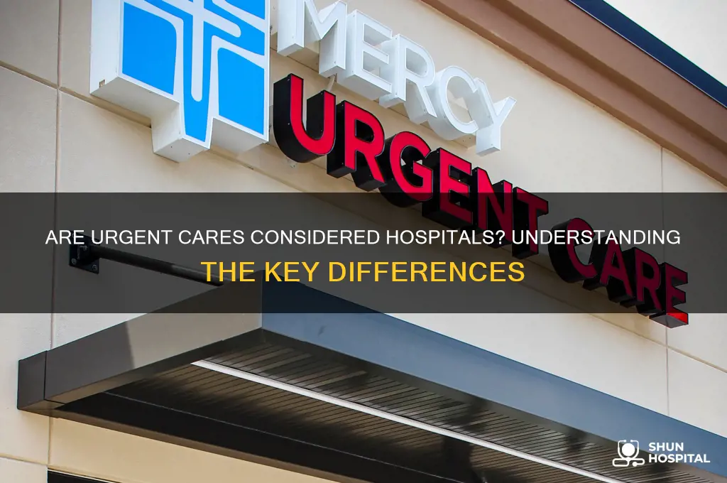 are urgent cares hospital