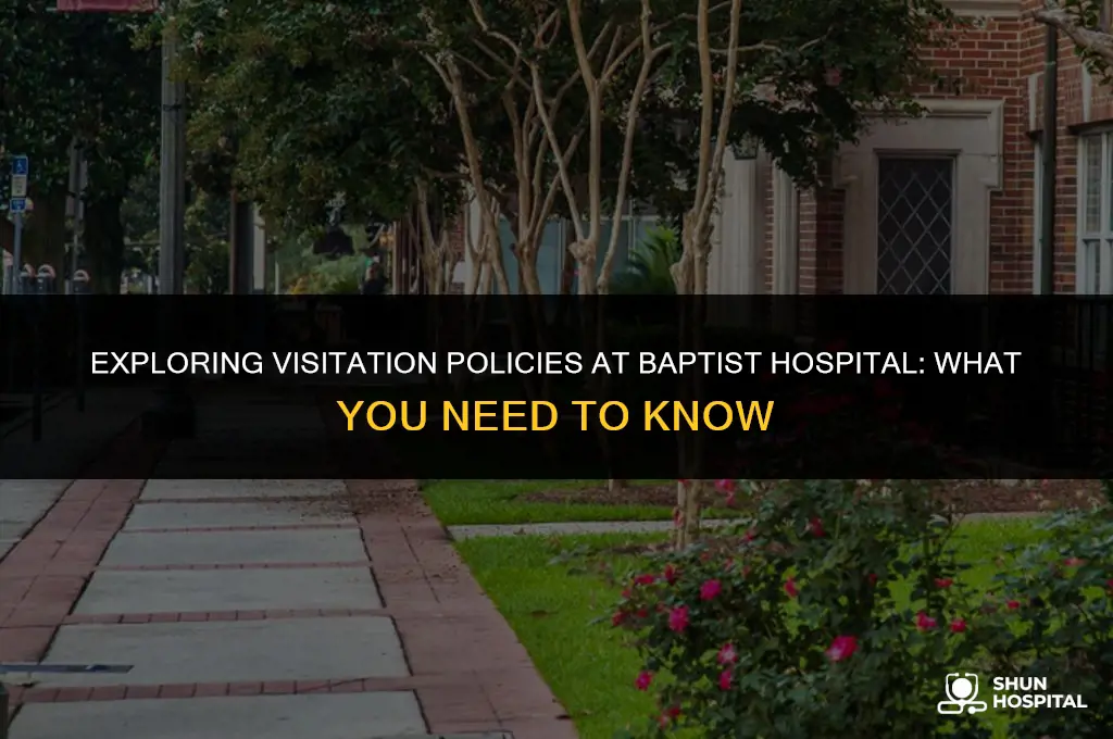 are visitors allowed at baptist hospital