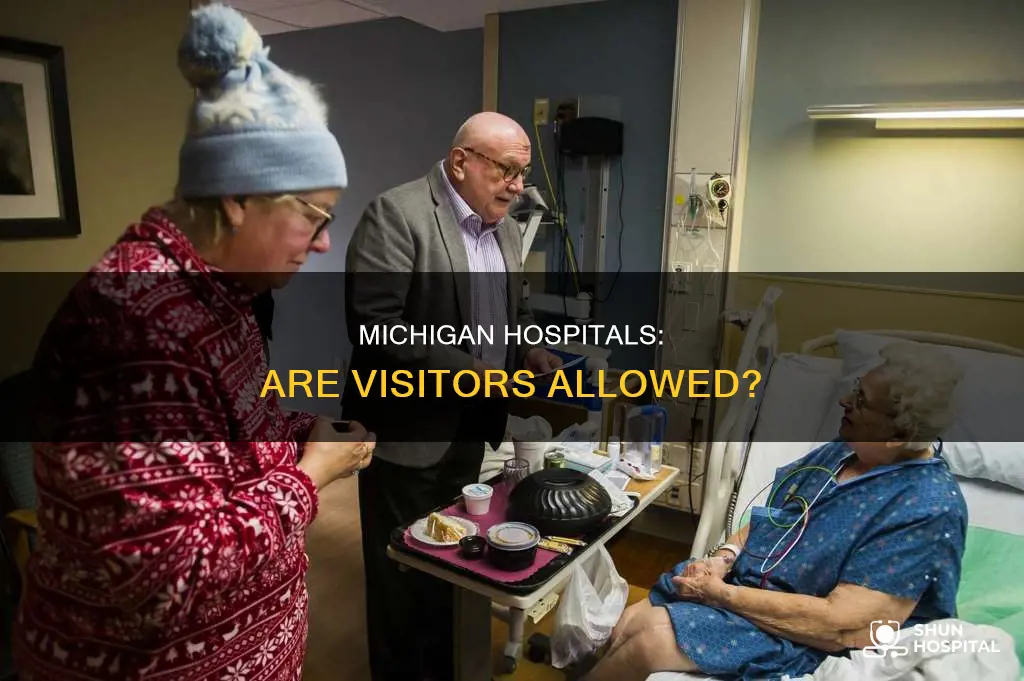 are visitors allowed in hospitals in michigan