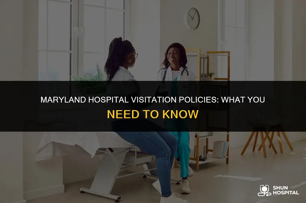 are visitors allowed in maryland hospitals