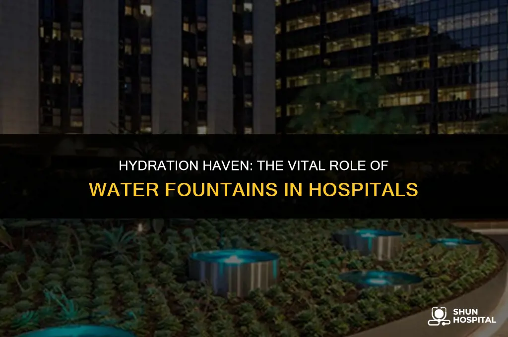 are water fountains required in hospitals