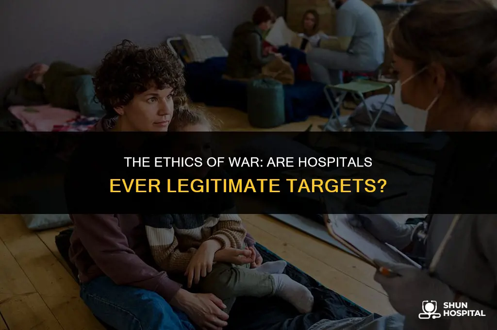are you allowed to bomb hospitals