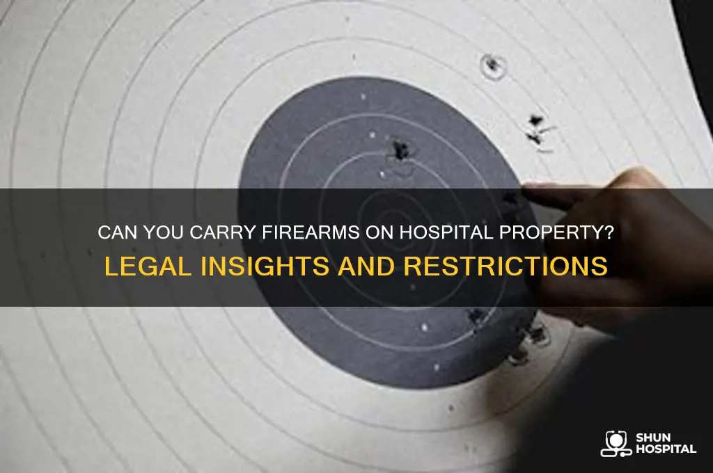 are you allowed to have a firearm on hospital property
