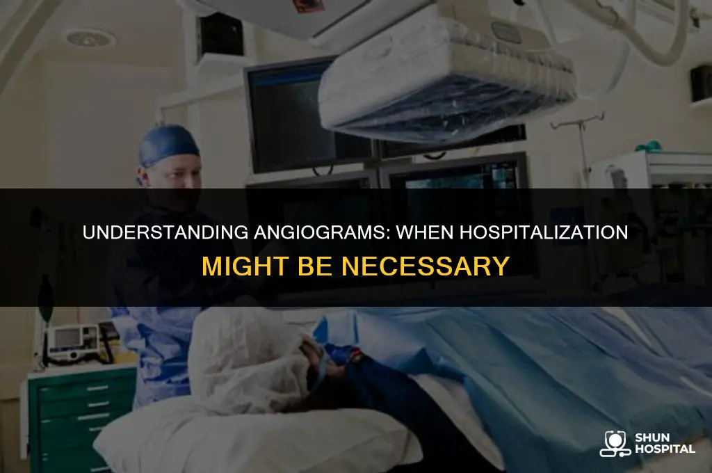 are you hospitalized for an angiorram