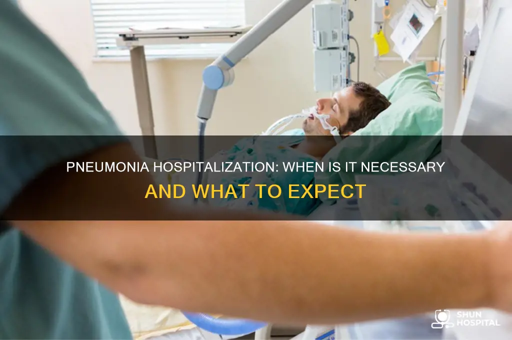 are you hospitalized for pneumonia