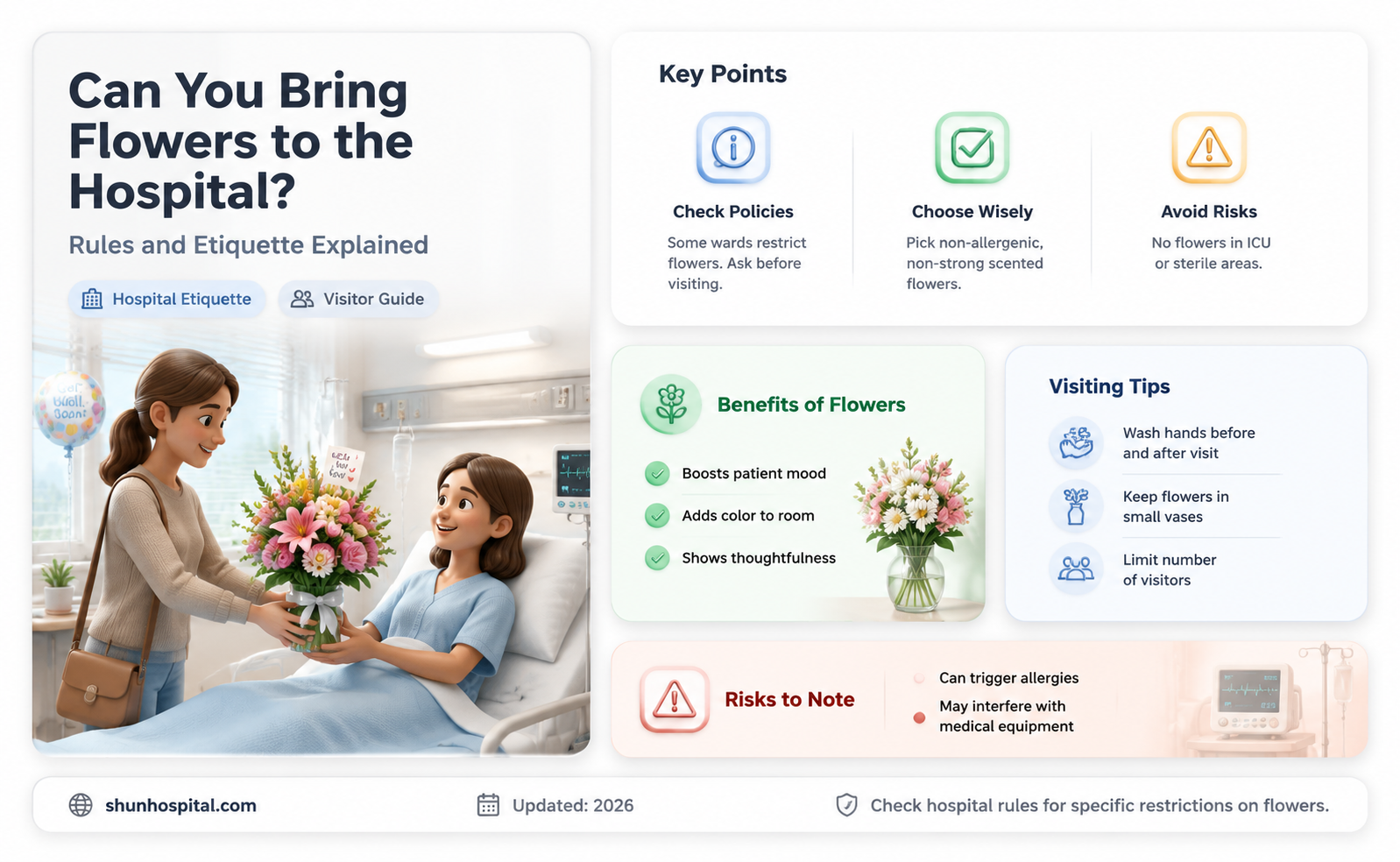 are flowers allowed in hospital