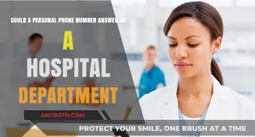 Can Your Personal Phone Number Double as a Hospital Department?