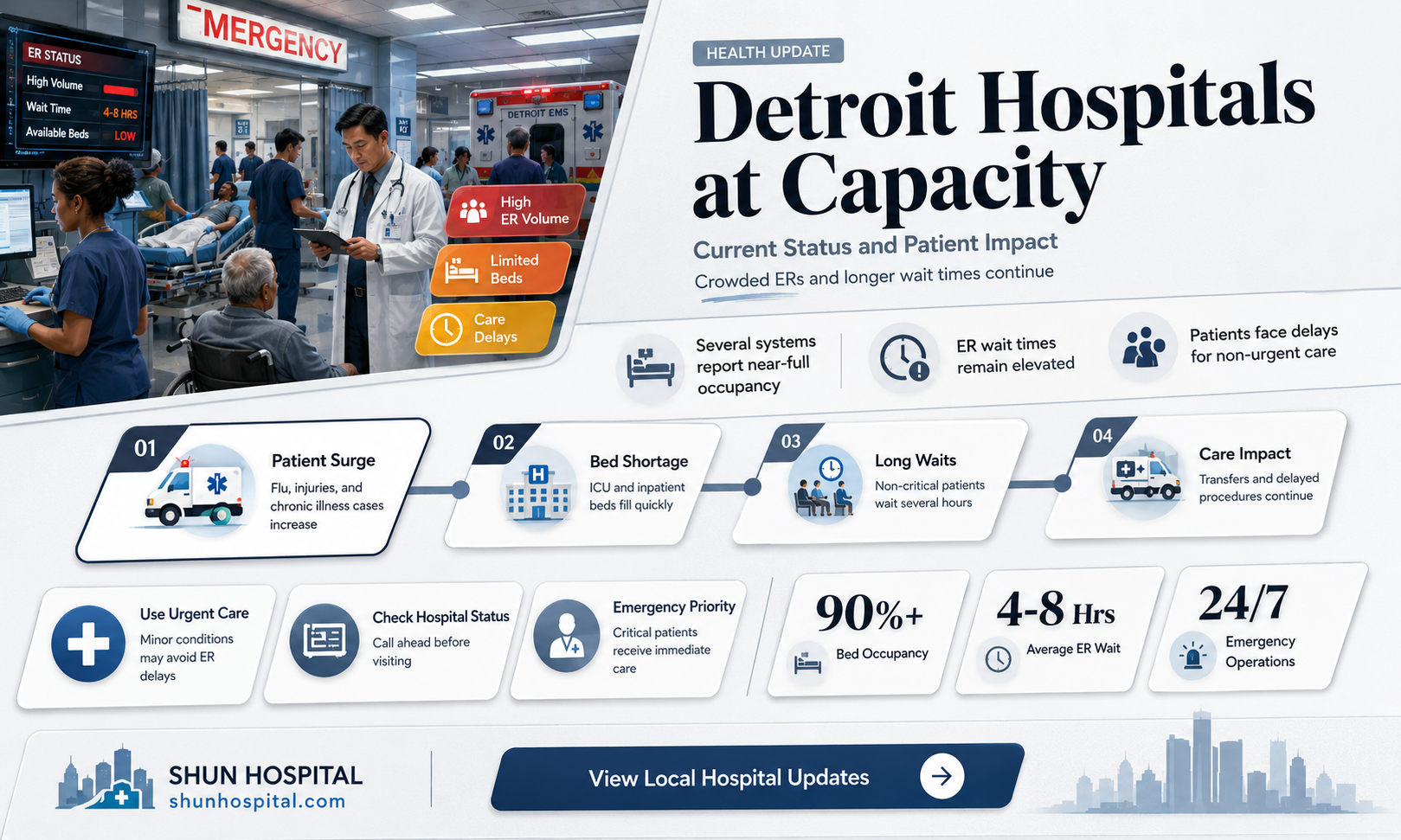 are detroit hospitals at capacity