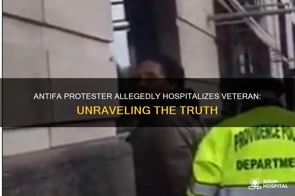 did a antifa protester send a veteran to the hospital
