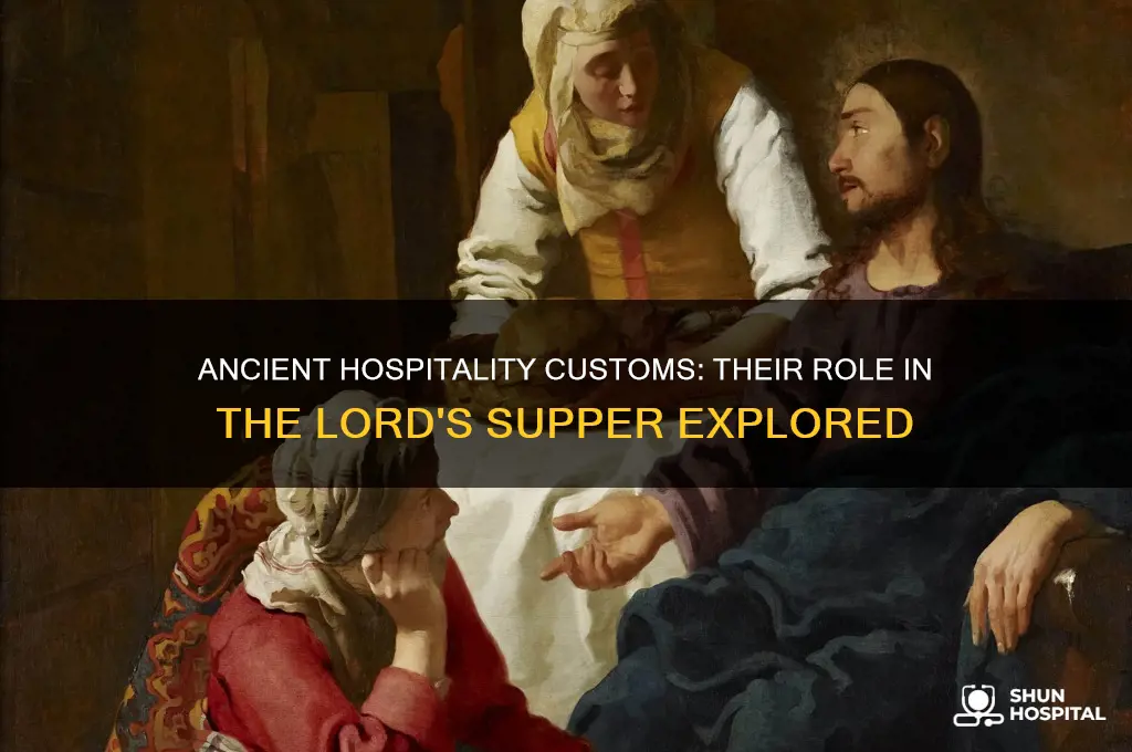 did ancient customs of hospitality apply at the lord