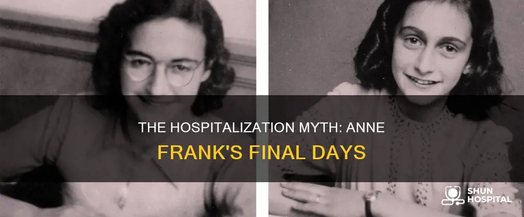 did anne frank die in a hospital