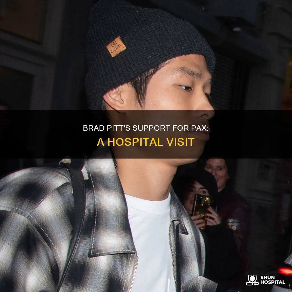 did brad pitt visit pax in hospital