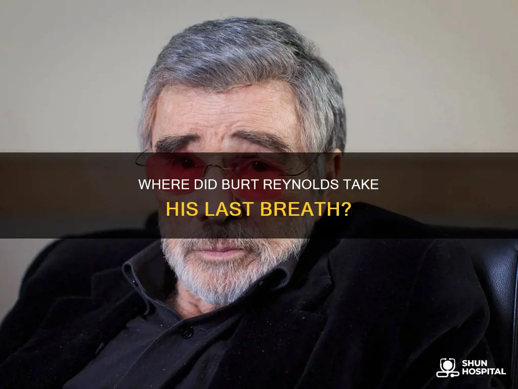 did burt reynolds die in a hospital