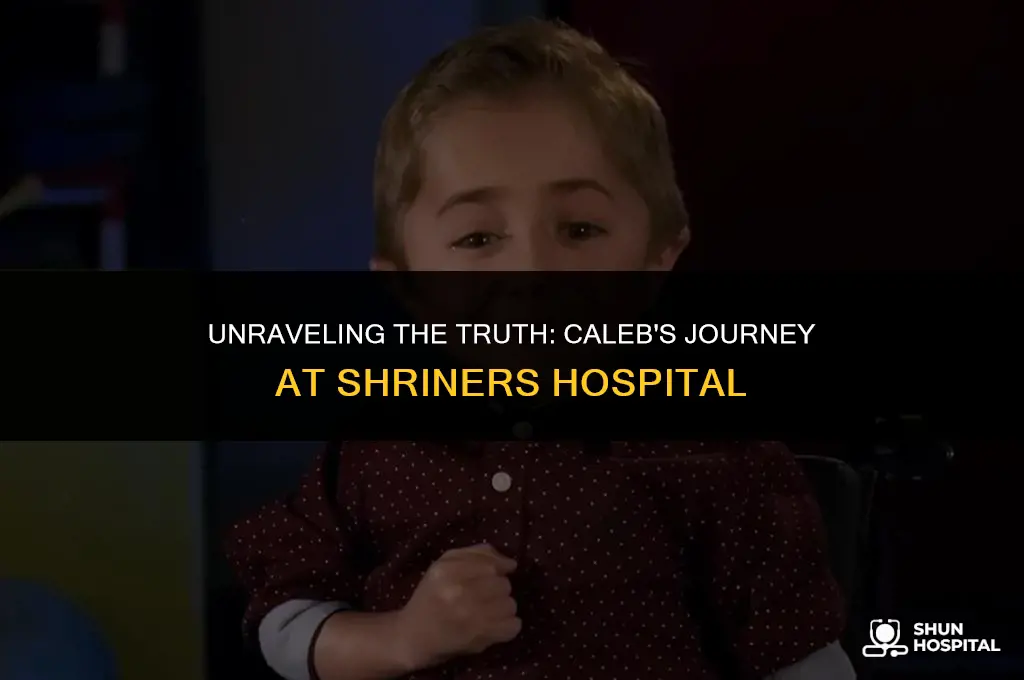 did caleb die from shriners hospital