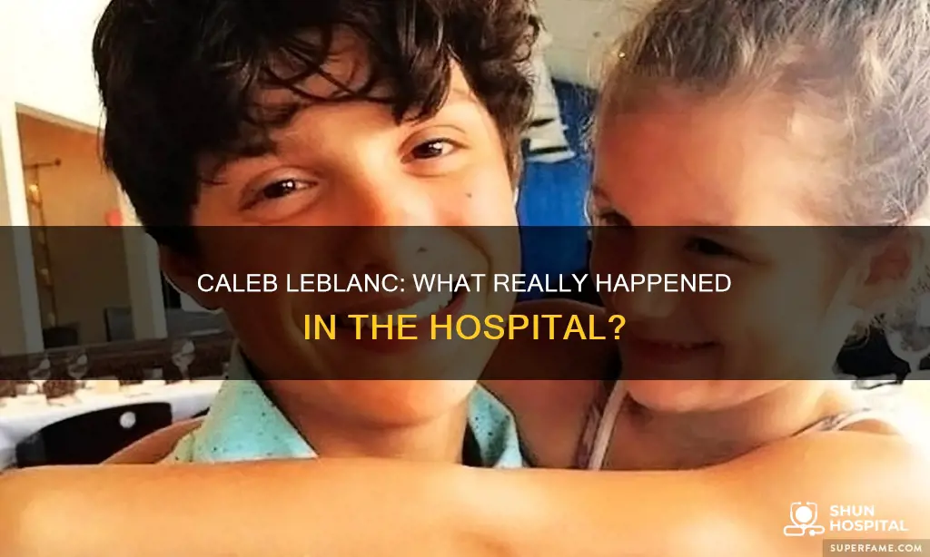 did caleb leblanc died in the hospital
