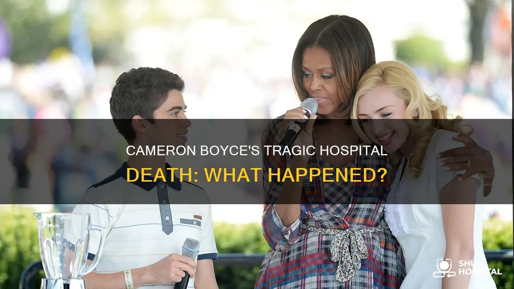 did cameron boyce died in the hospital