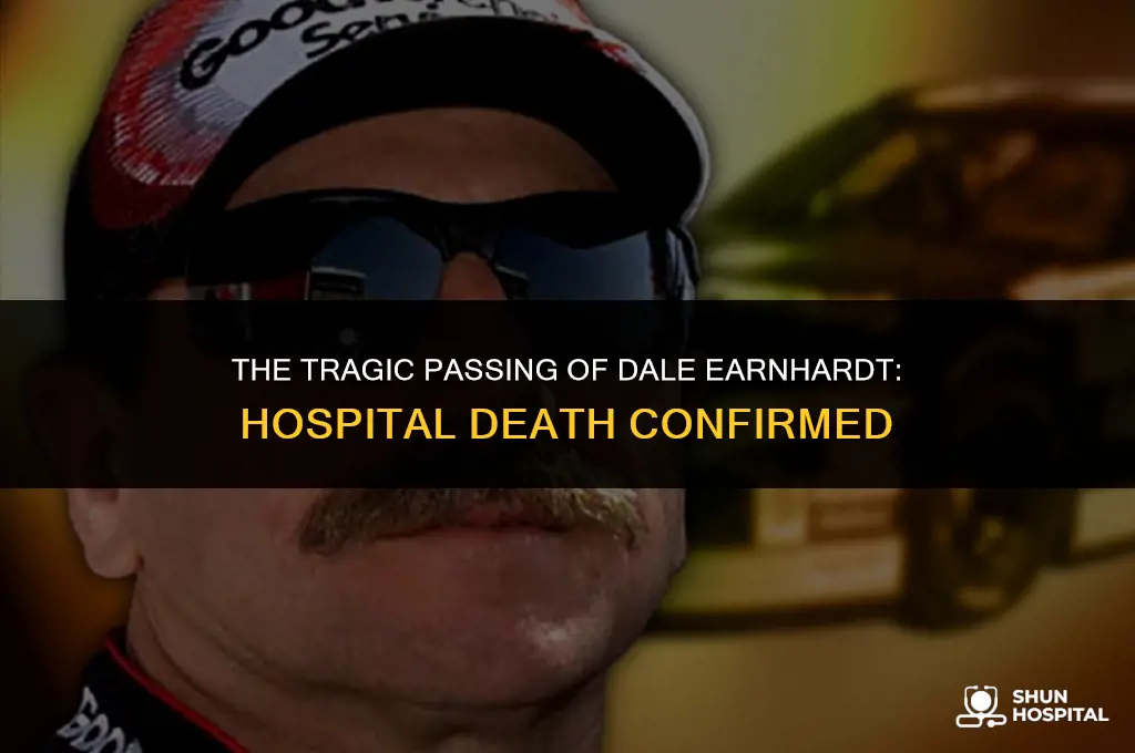 did dale earnhardt die at hospital