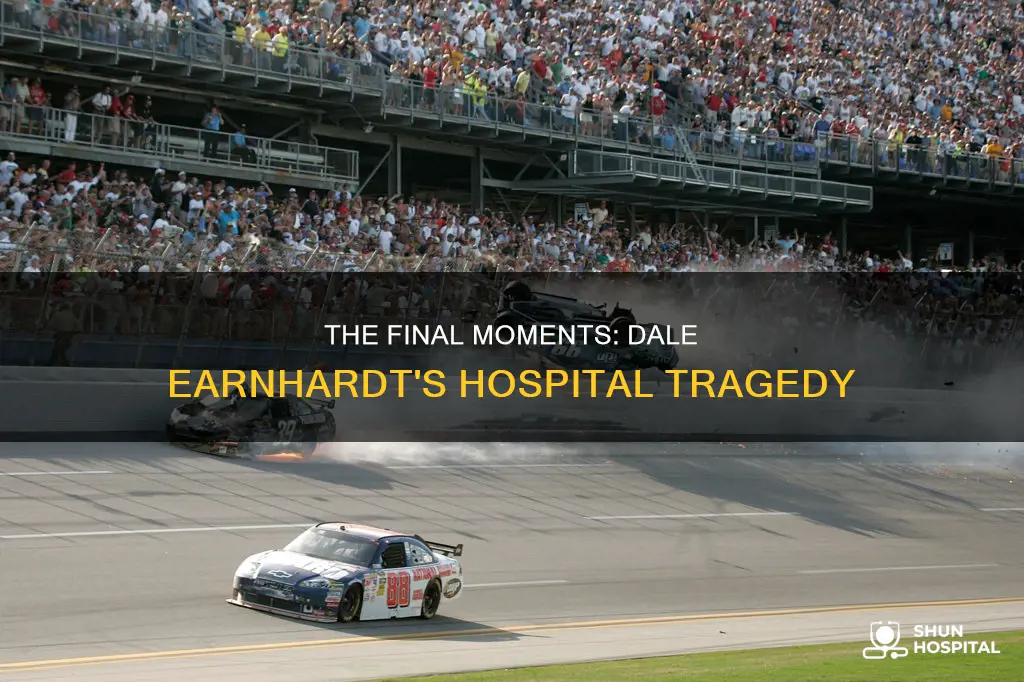 did dale earnhardt die at the hospital