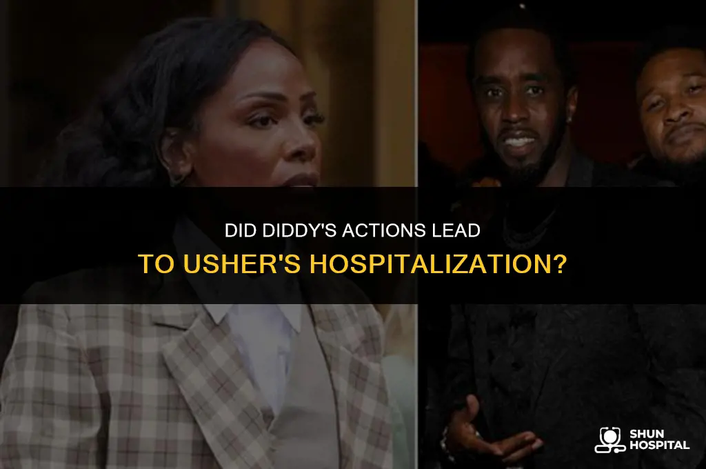 did diddy put usher in hospital
