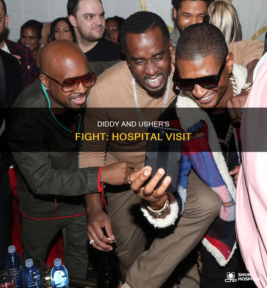 did diddy send usher to the hospital