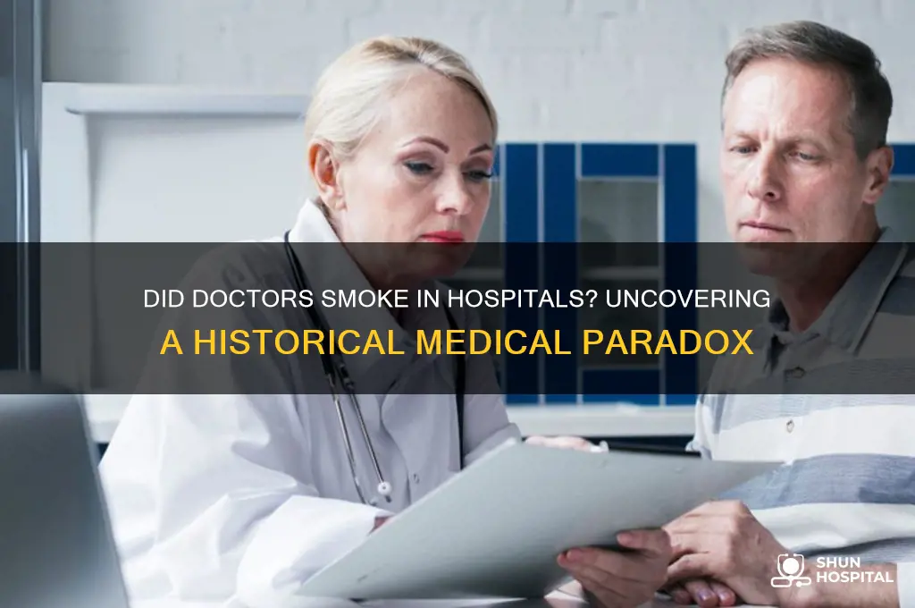 did doctors smoke in hospitals