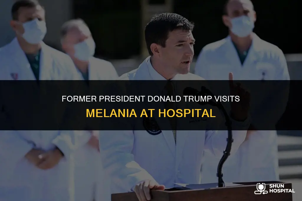 did donald visit melani in hospital