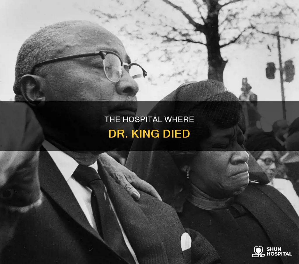 did dr king die at the hospital