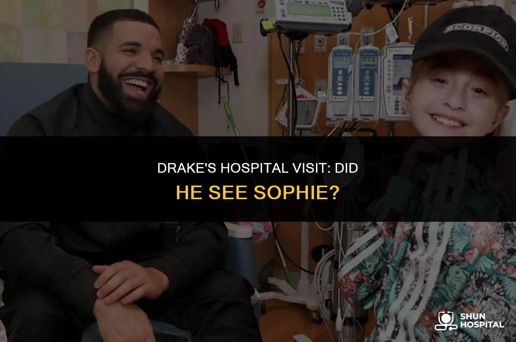 did drake see sophie in hospital