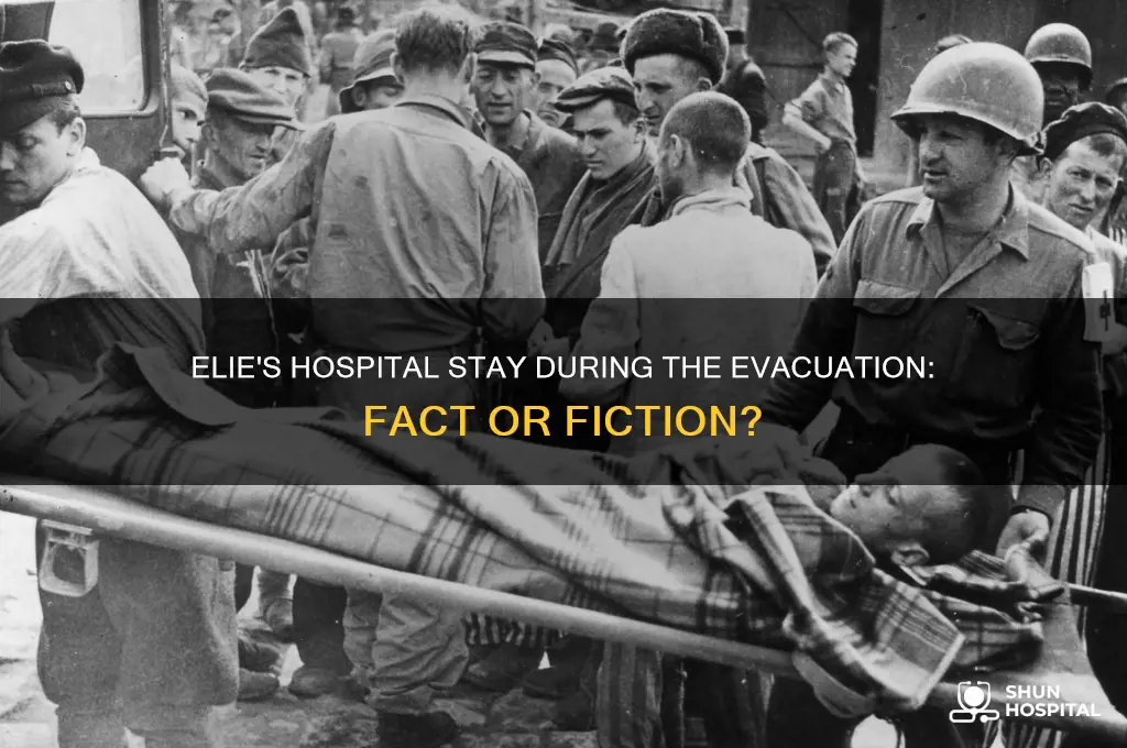did elie stay in the hospital during the evacuation