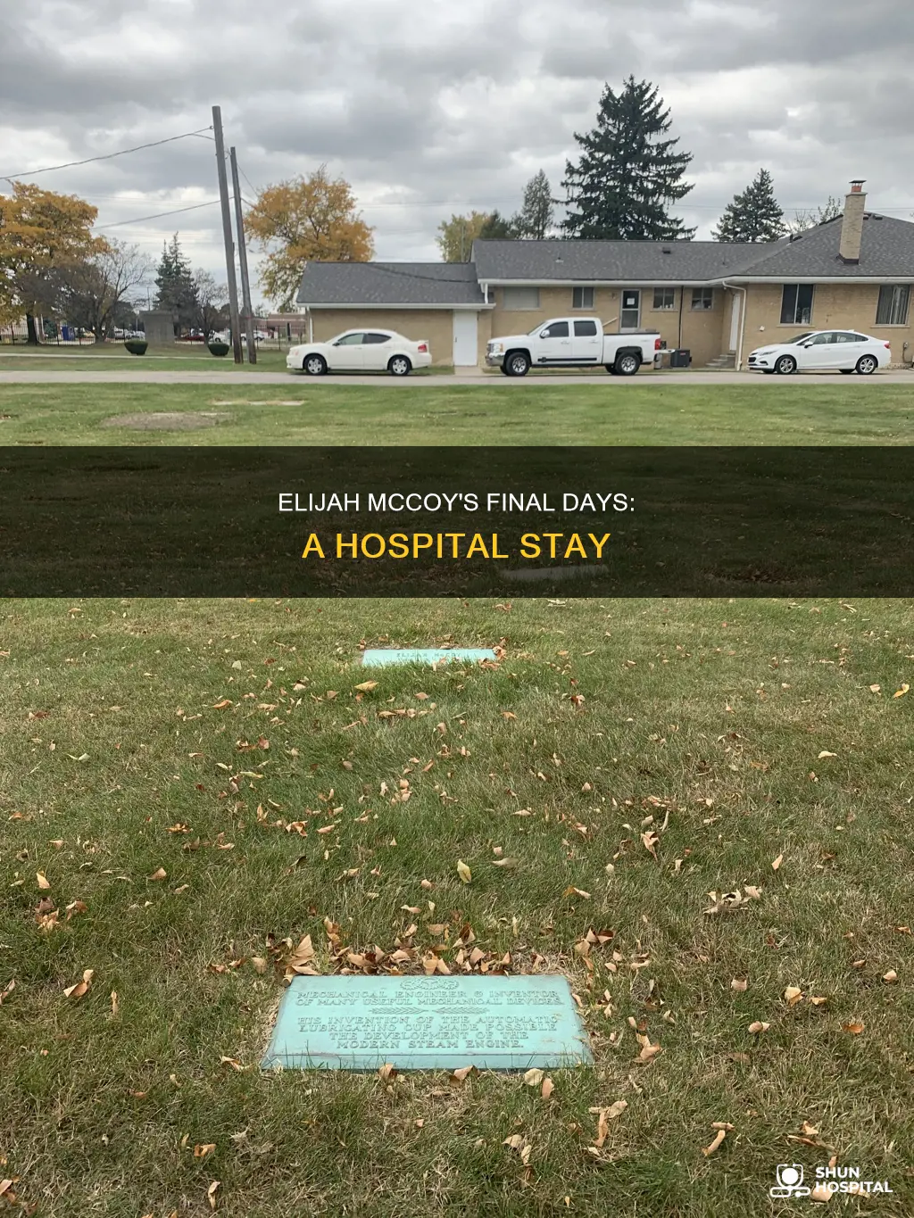 did elijah mcoy die in the hospital