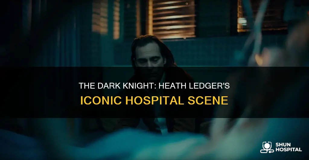 did heath ledger improv the hospital scene