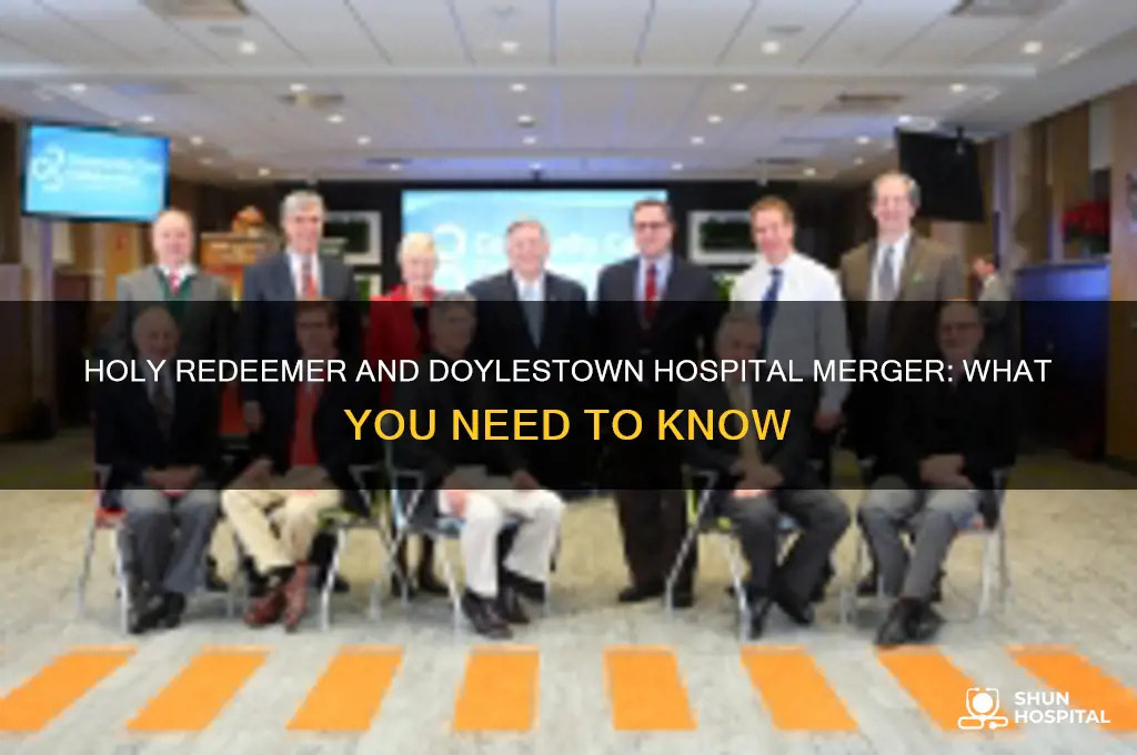 did holy redeemer hospital and doyestown hospital merge together