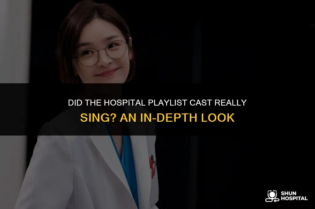 did hospital playlist cast really sing