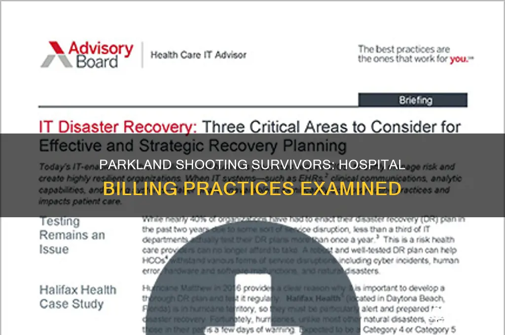did hospitals charge the survivors of the parkland shooting