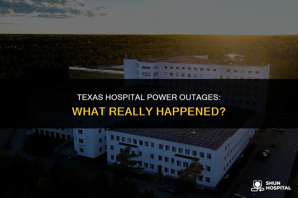 did hospitals lose power in texas