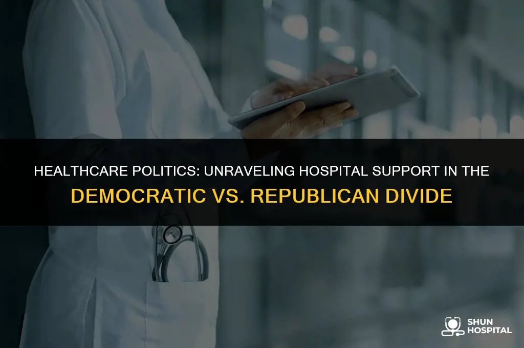 did hospitals support democrats or republicans