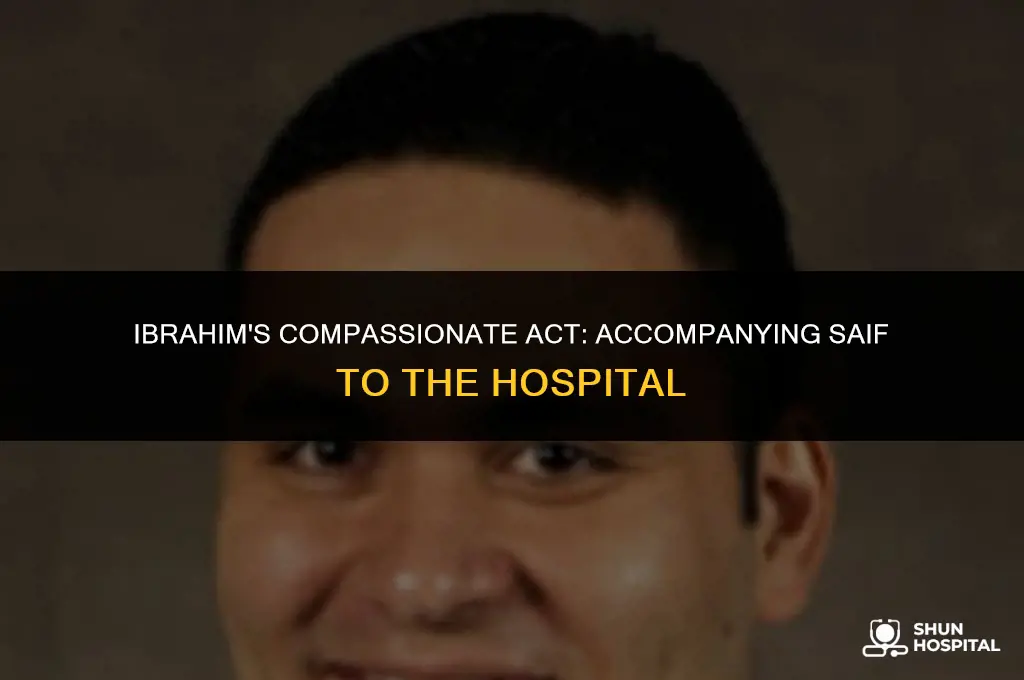did ibrahim took saif to hospital