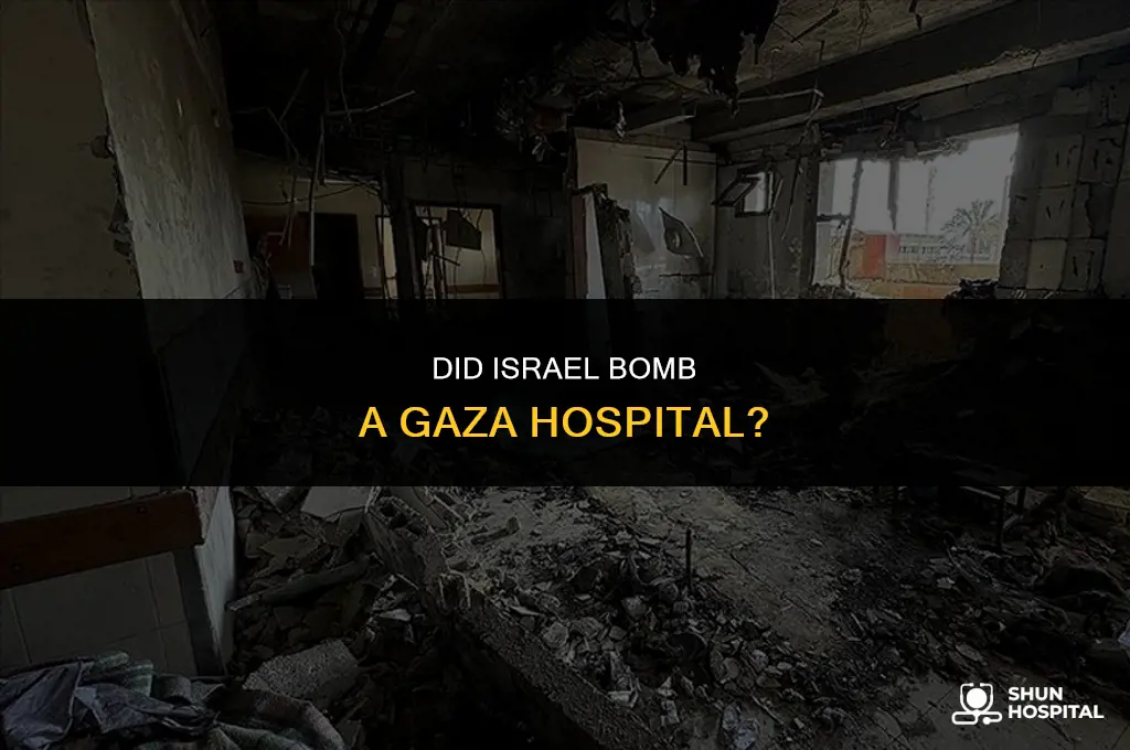 did israel bomb a gaza hospital