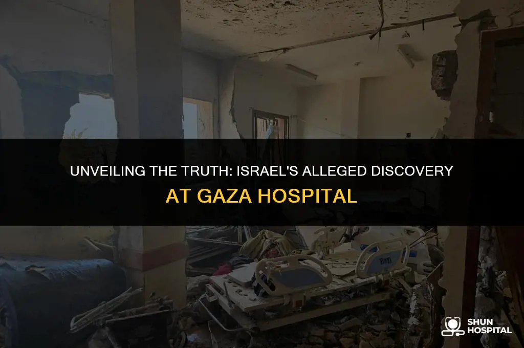 did israel find hamas under hospital