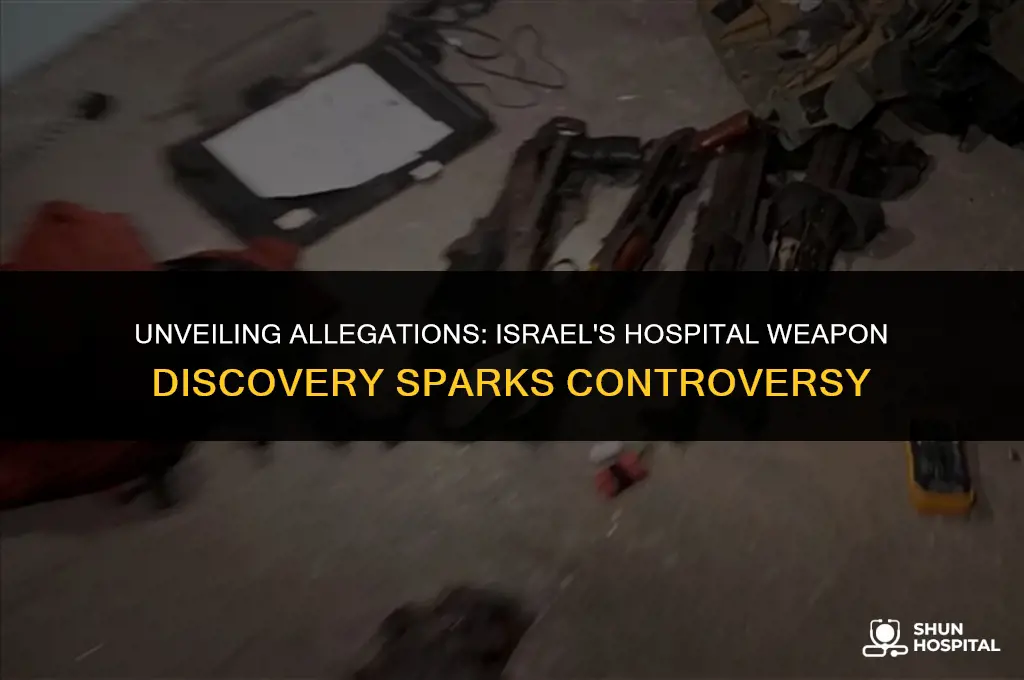 did israel find weapons in hospital