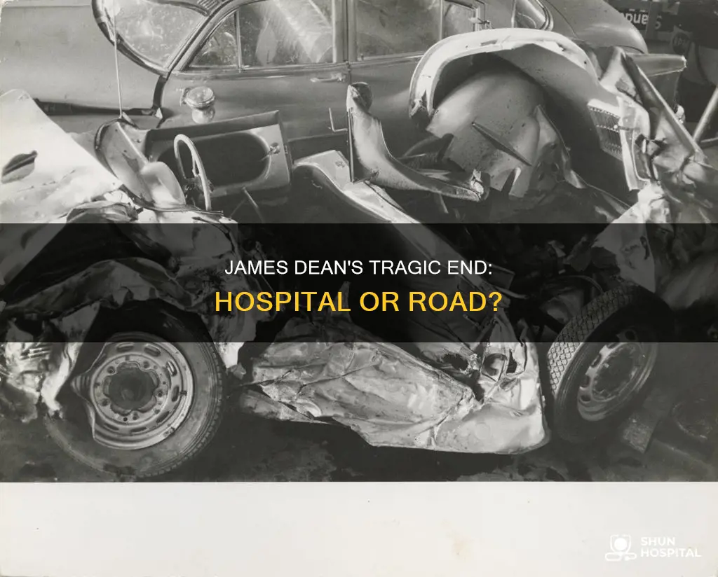 did james dean die in the hospital