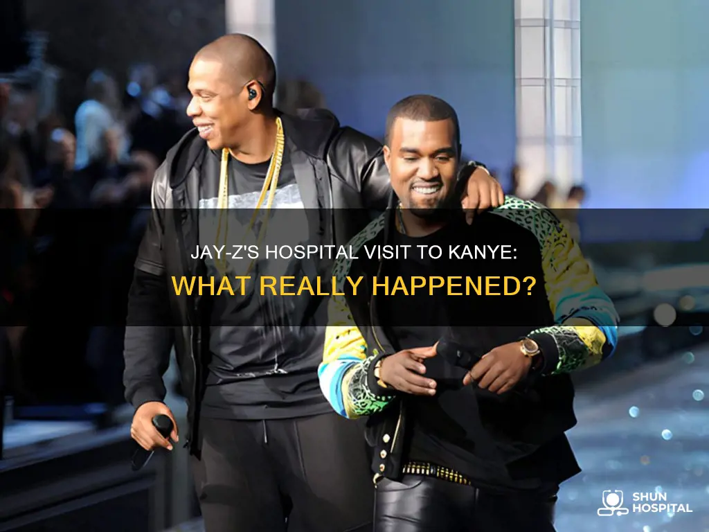 did jay z visit kanye in hospital